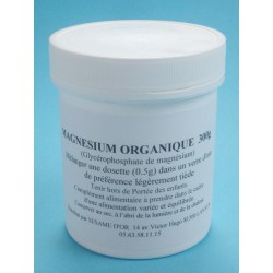 Magnésium organique  en poudre -  Existe en pot de 120g et 300g    